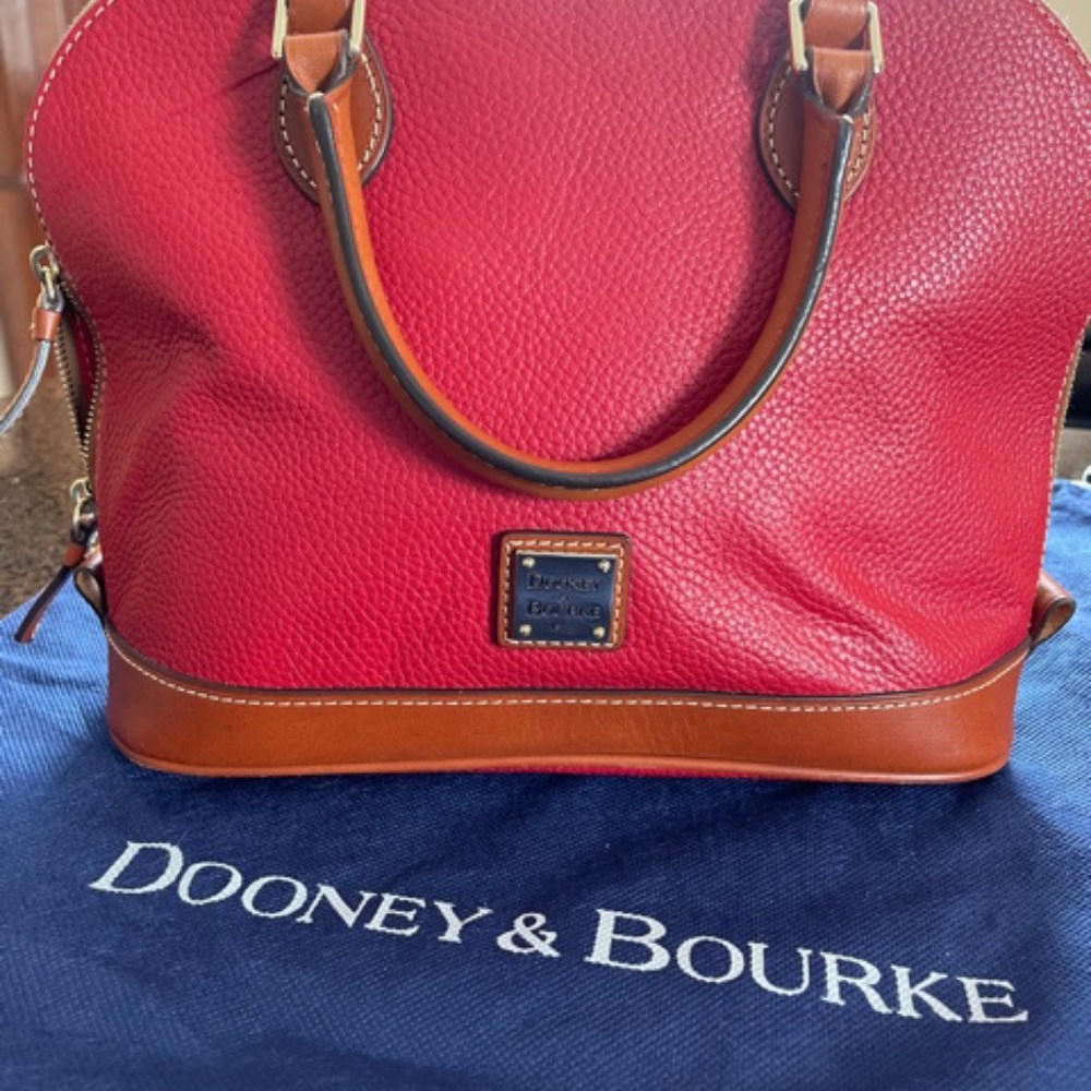 Dooney & Bourke | Red Pebbled Leather Satchel NWOT